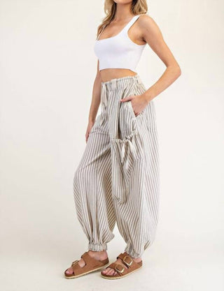 Ee:Some - Emma Striped Drawstring Jogger