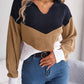 Lovesoft - Lapel Contrast Pullover Sweater