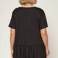 Entro - Short Sleeve Peplum Top