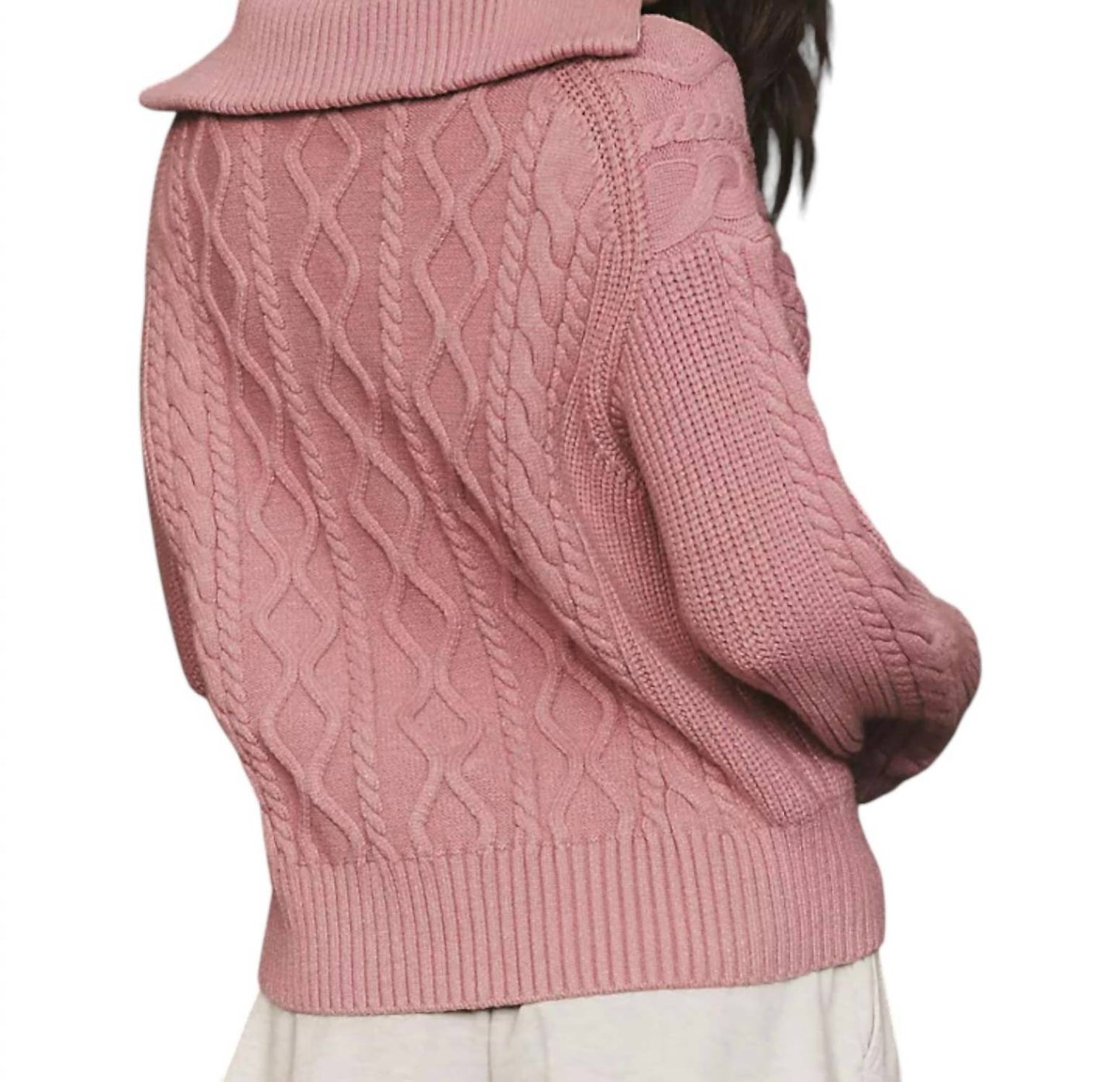 Varley - Didi Relaxed Cable Half Zip Pullover