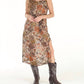 Paparazzi By Biz - Print Devore Long Tank Dress