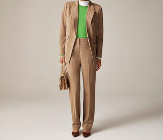J.Crew - Calça Kate longa em mistura de lã italiana bi-elástica - Alta
