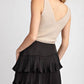 Ee:Some - Ruffle Mini Skirt