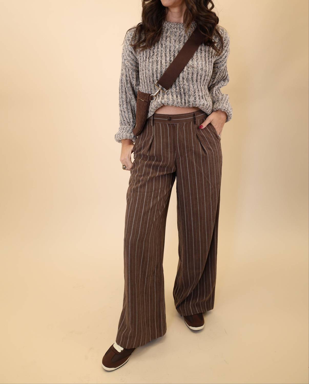 Z Supply - Alma Pinstripe Wide Leg Pant