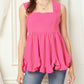 Entro - Square Neck Babydoll Top