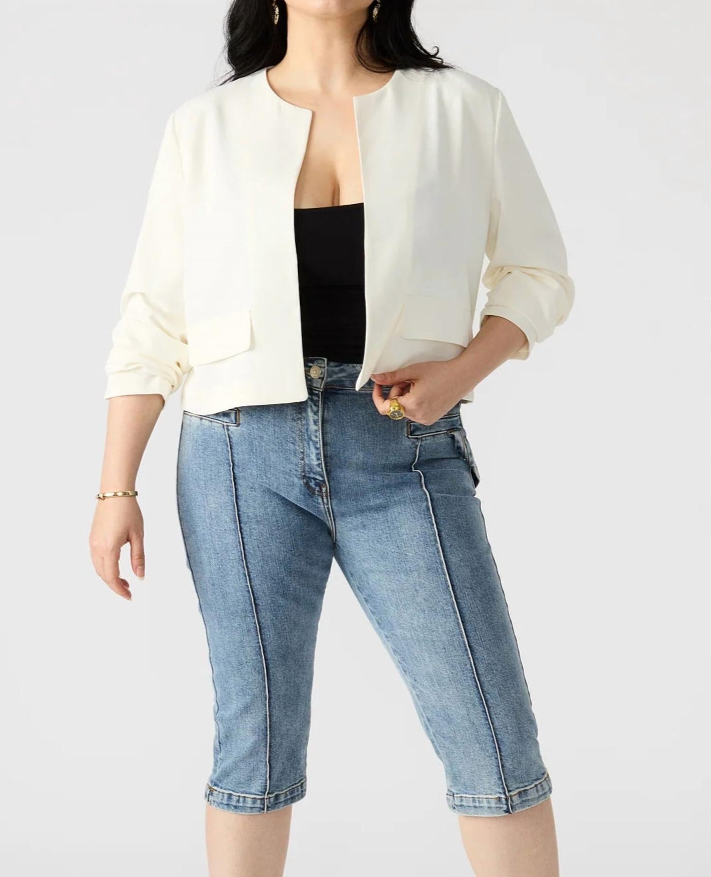 Steve Madden - Strong Fortress Open Front Blazer