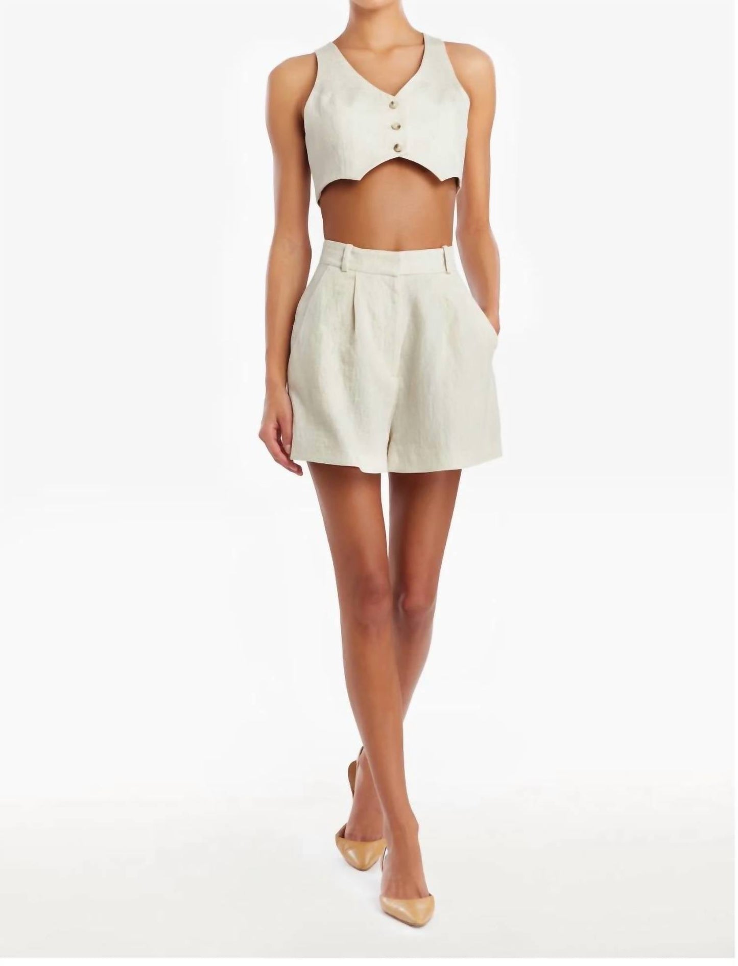 Amanda Uprichard - Ethan Crop Vest