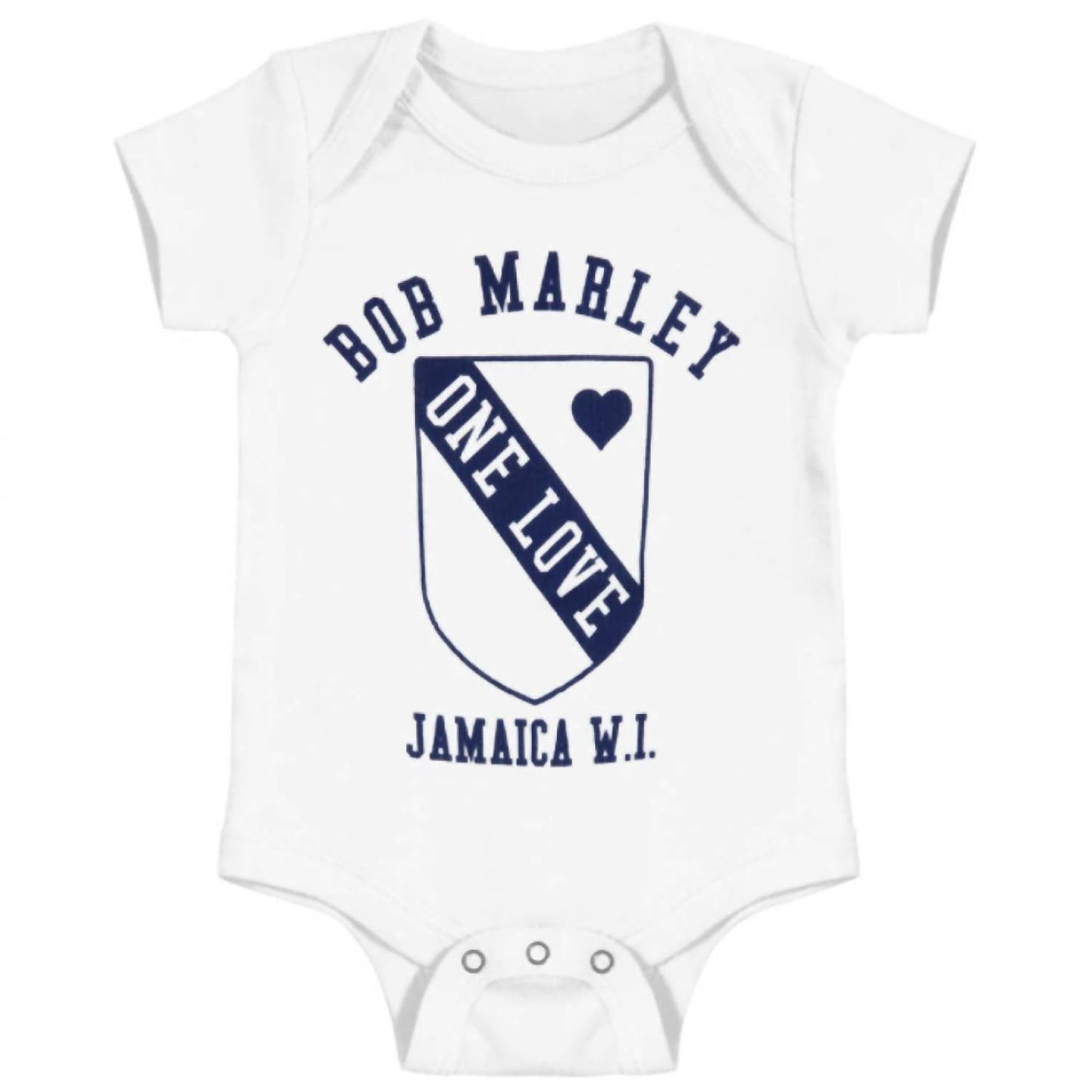 Bob Marley - Baby's One Love Crest One Piece Bodysuit