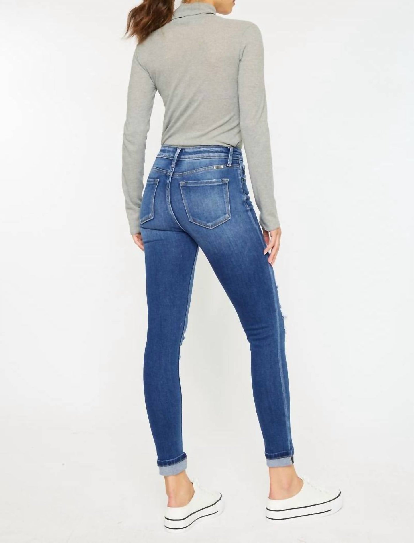Kancan - High Rise Ankle Skinny Jeans