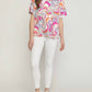 Entro - Abstract V-neck Top