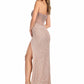Ashleylauren - Crystal Beadwork Strapless Gown