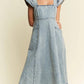 Trendsi - Jade By Jane Full Size Ruffled Denim Midi Dress Plus Size