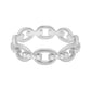 Allyanna Gifts - Women's Moissanite Oval Link Band Bracelet