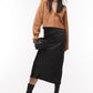Topshop Waffle Knit Crop Cardigan in Camel, Size X-Small