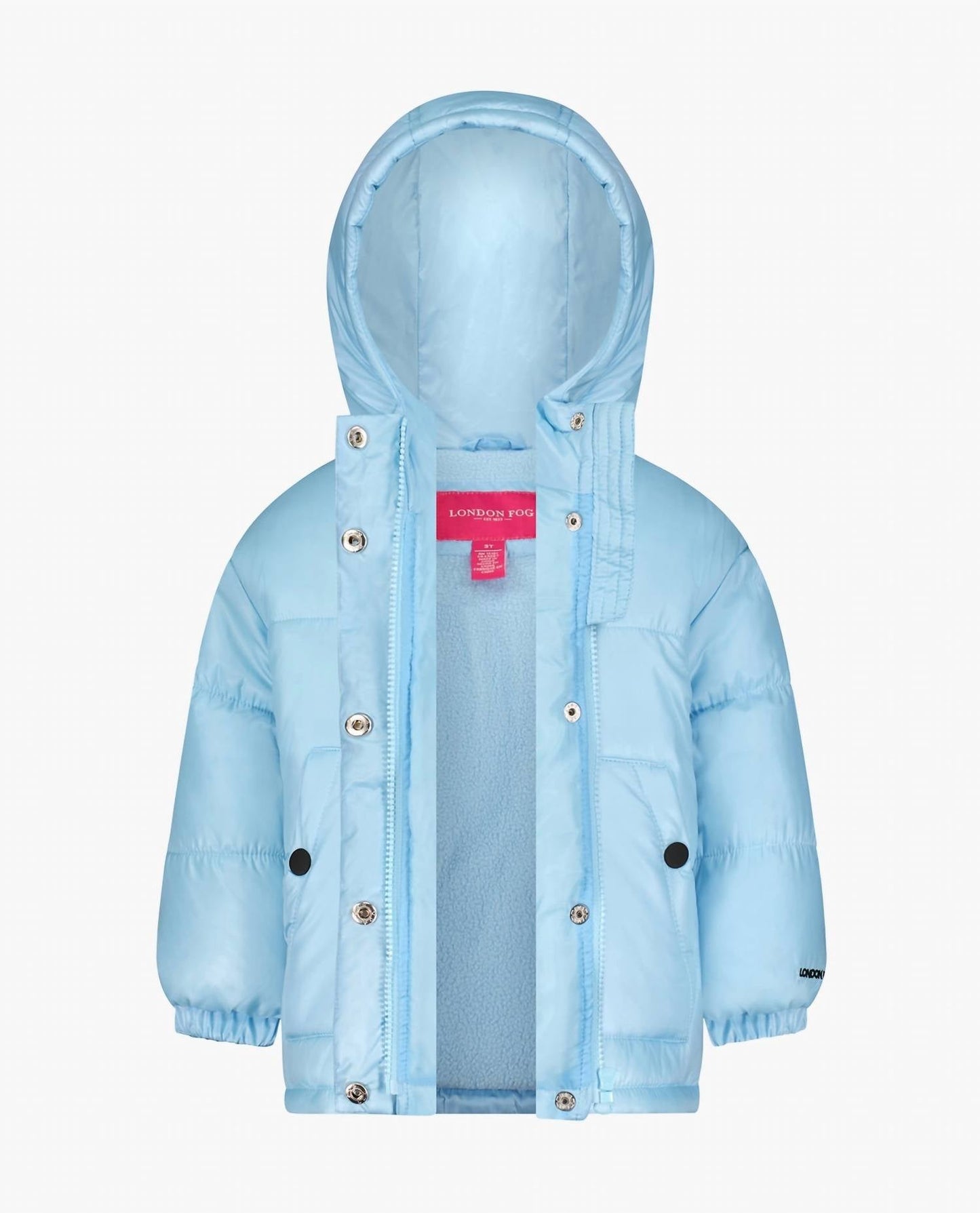 London Fog - Toddler Girls Zip-front Heavy Weight Puffer Jacket
