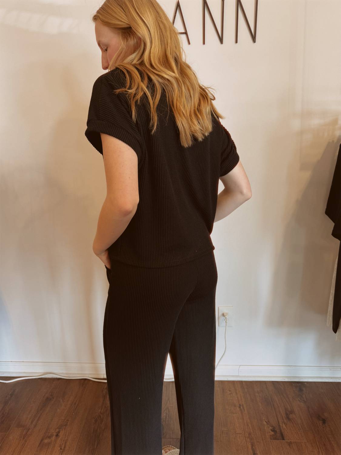 Burgundy Apparel - Women's The Layne Ribbed Set