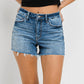 Vervet By Flying Monkey - High Rise Raw Hem Denim Short