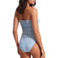 Seafolly - Check Shirred Bandeau One Piece