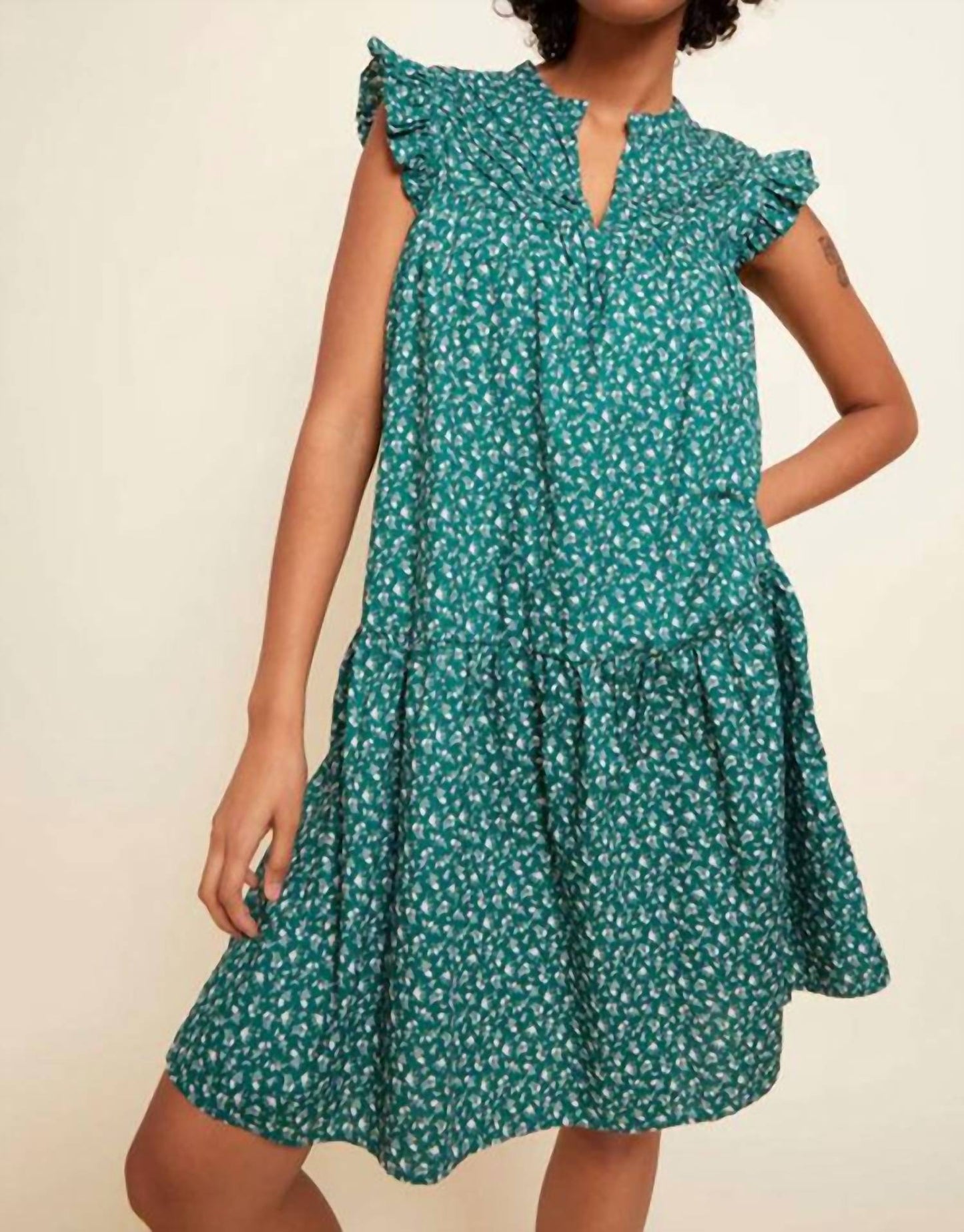 Nation Ltd - Jasmine A-Line Ruffled Mini Dress