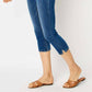 Judy Blue - Mid Rise Sid Slit Capri Jeans