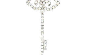 Aamiaa - Pingente de chave de diamante natural de 0,54 quilates