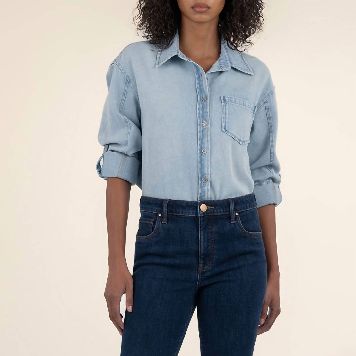 Kut From The Kloth - Leighton Linen Top