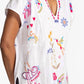 Johnny Was - Easy Paneled V-neck Tee