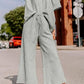 Aapparella - Textured T-shirt And Pant Set
