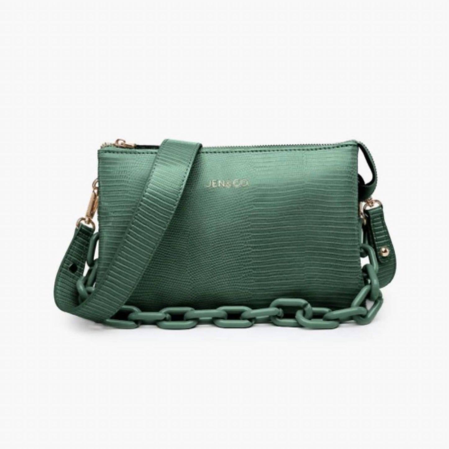 Jen & Co. - Izzy Vegan Lizard Crossbody Bag