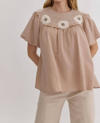 Entro - Puff Bubble Sleeve Top