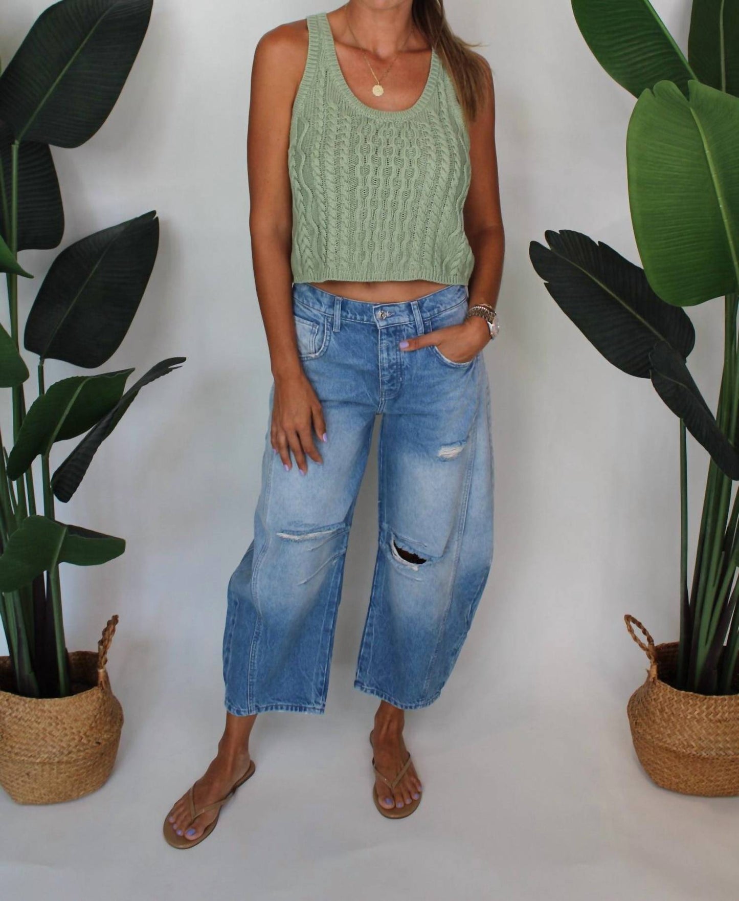 Free People - Good Luck Mid-rise Barrel Jeans
