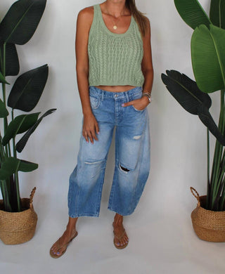 Free People - Good Luck Mid-rise Barrel Jeans