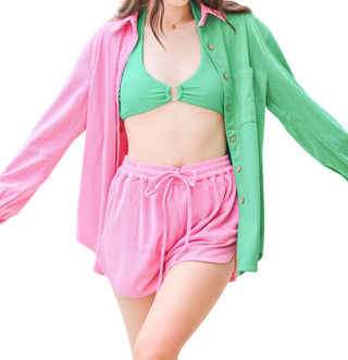 Buddylove - Conjunto de short e blusa de banho Feelin' Beachy
