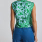 Derek Lam 10 Crosby - Ariel Tile Print Asymmetrical Top