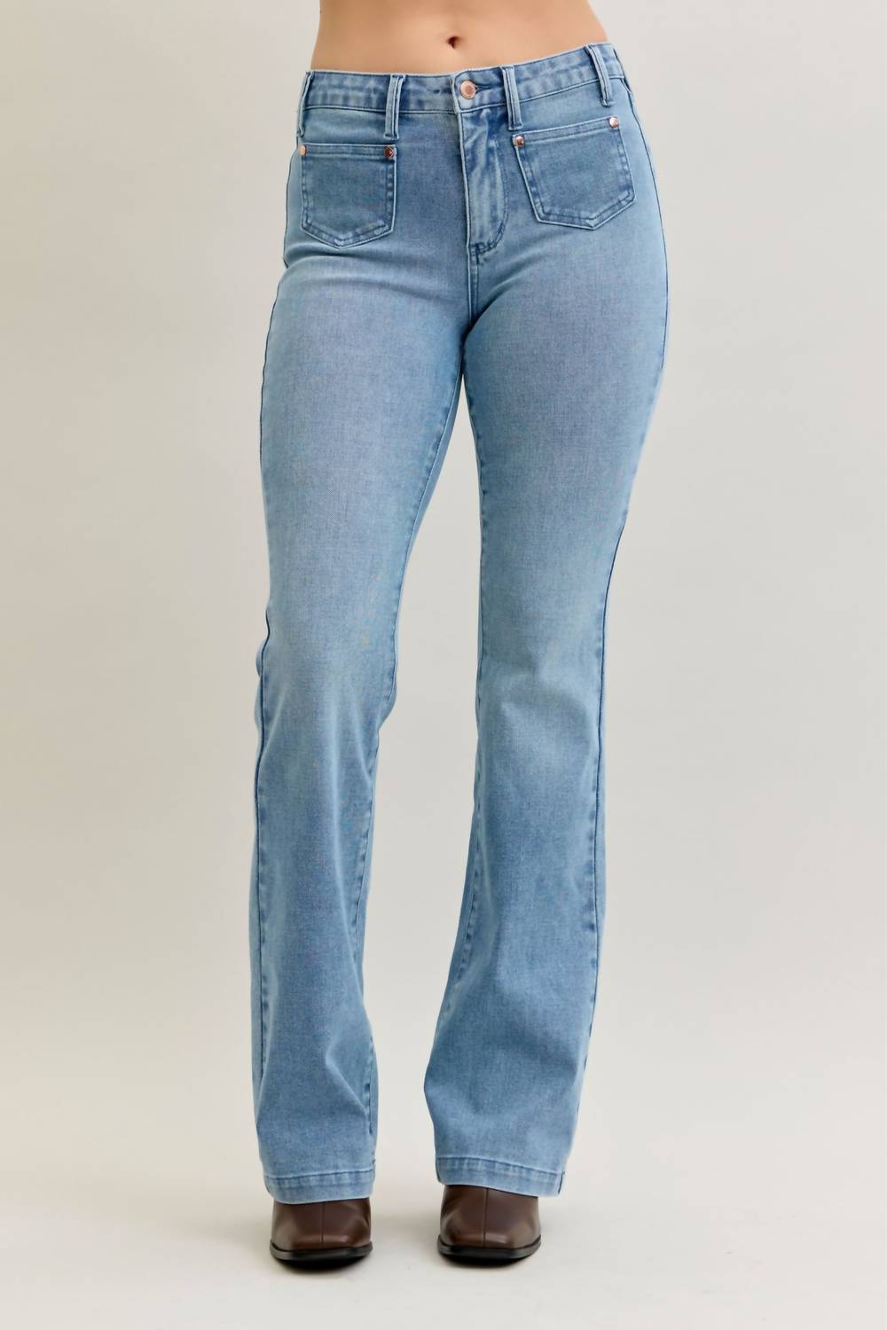 Judy Blue - Mid Rise Bootcut Jeans