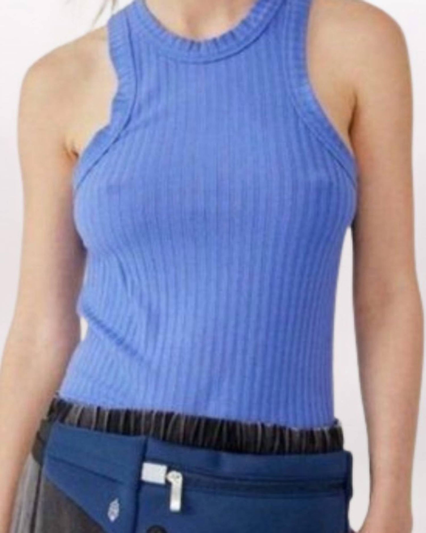 Free People - Sleeveless Hi-neck Blissed Out Tank Top