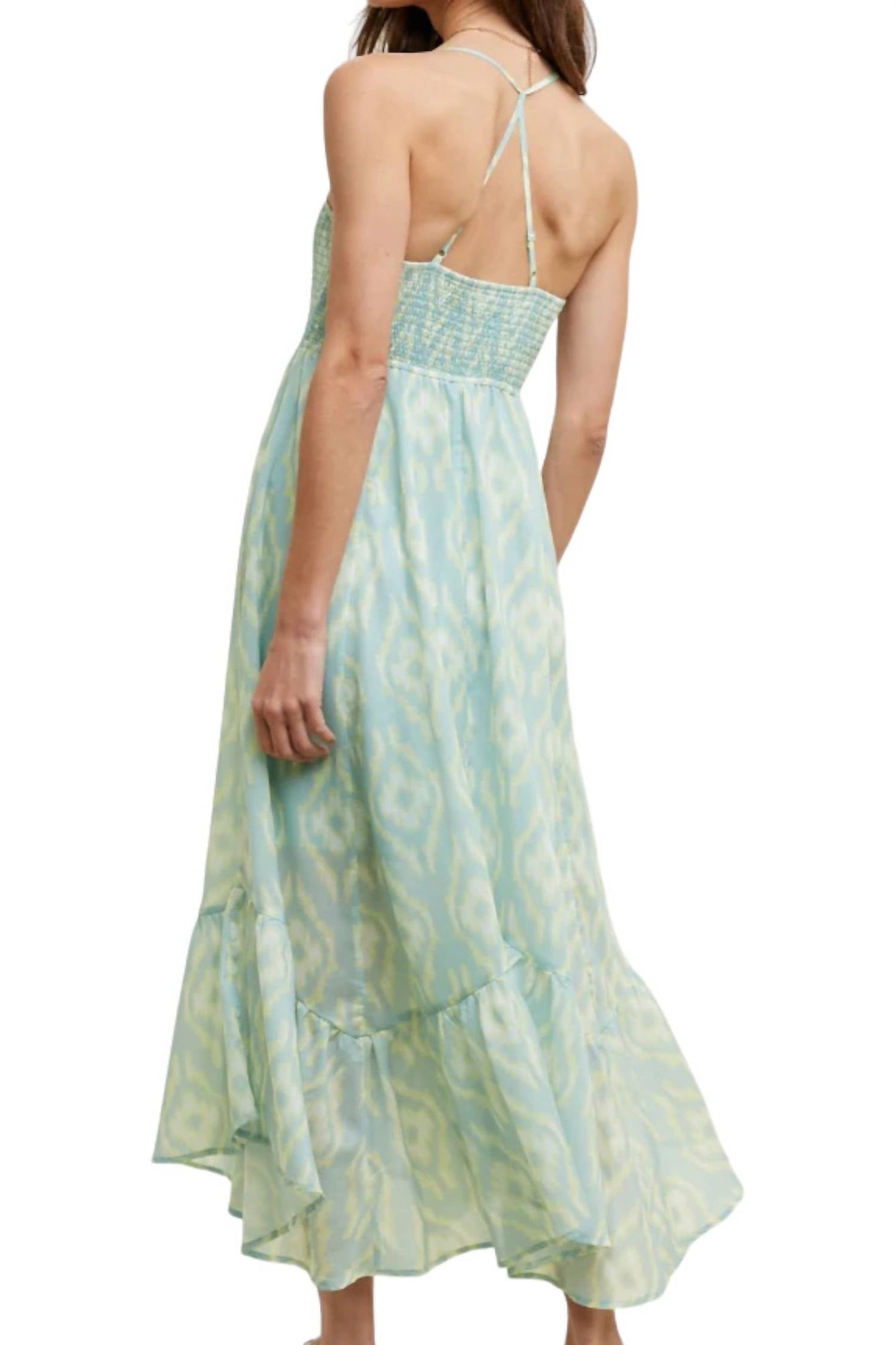 Wishlist - Abstract Print Midi Dress
