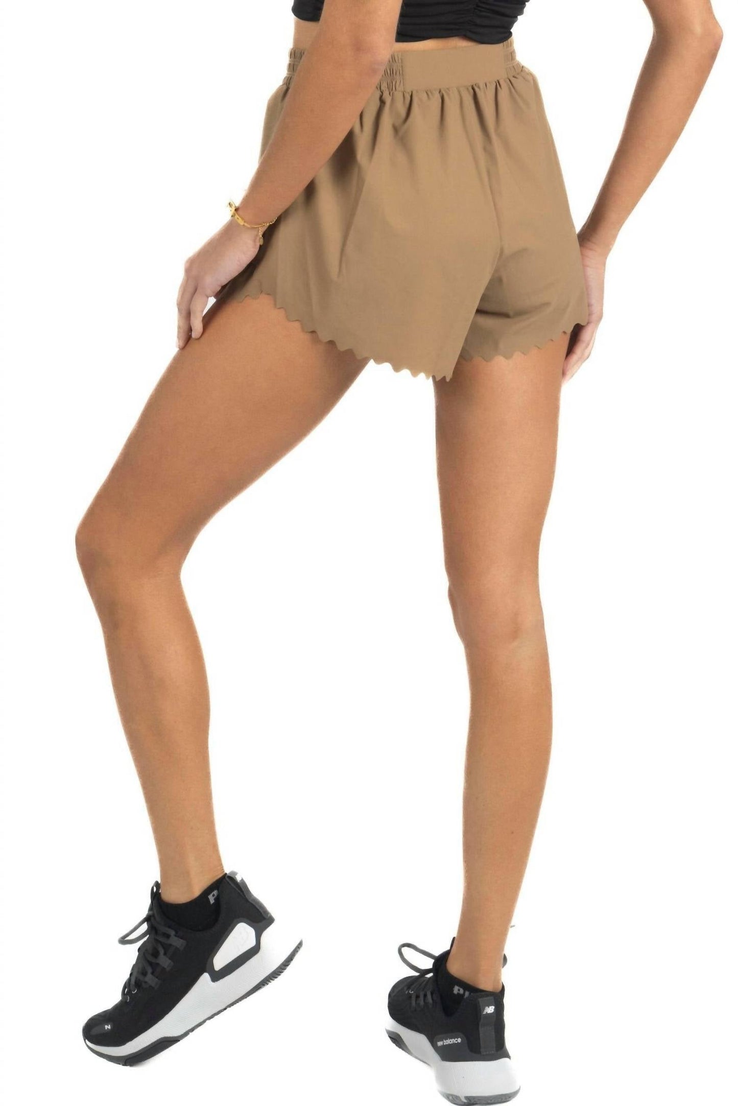 Akalia - Chloe Romantic Scalloped Detailing Shorts