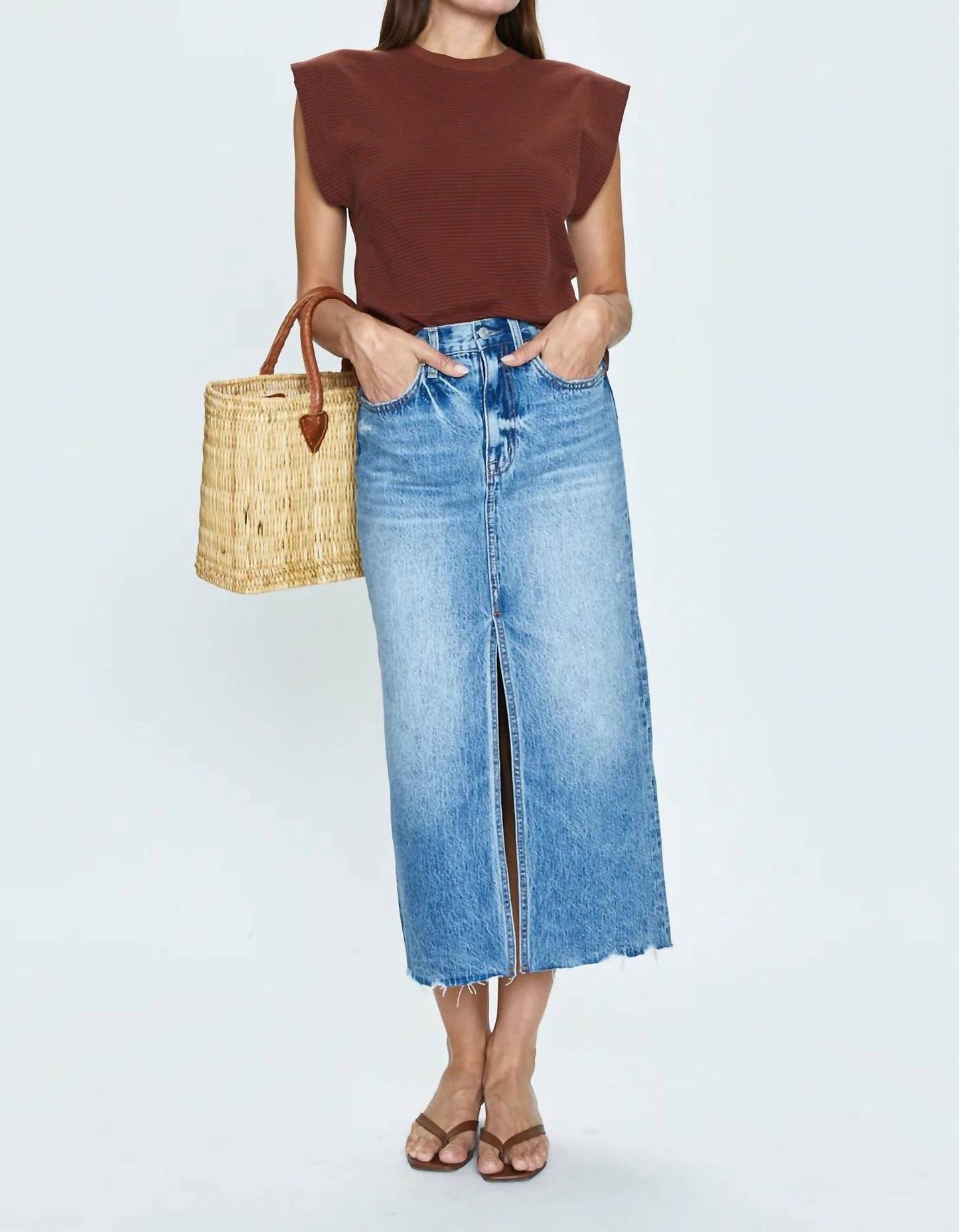 Pistola - Alice Midi Denim Skirt