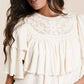 Free People - Rose Party Tiered Top