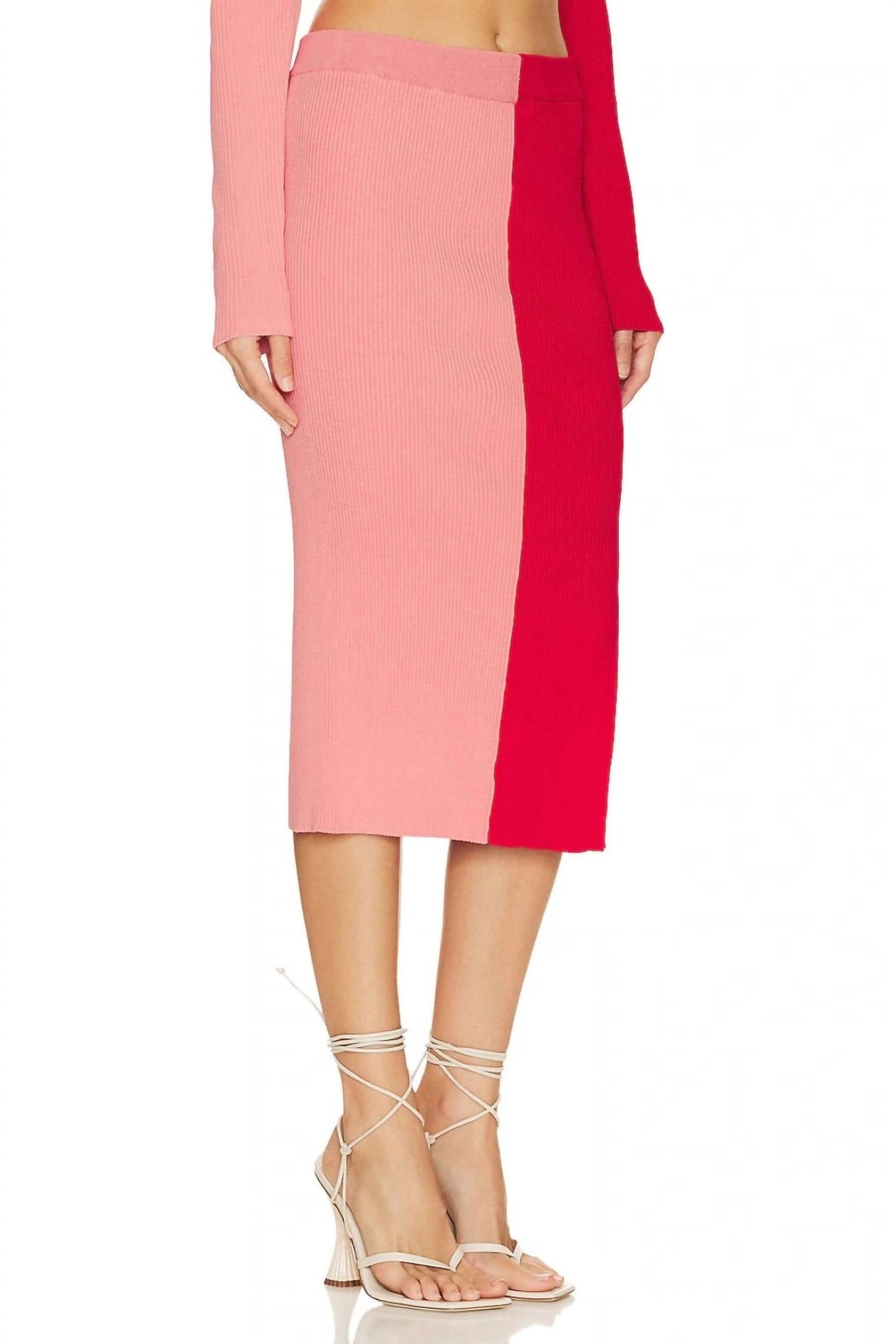 Steve Madden - TWO TONE MIDI SKIRT