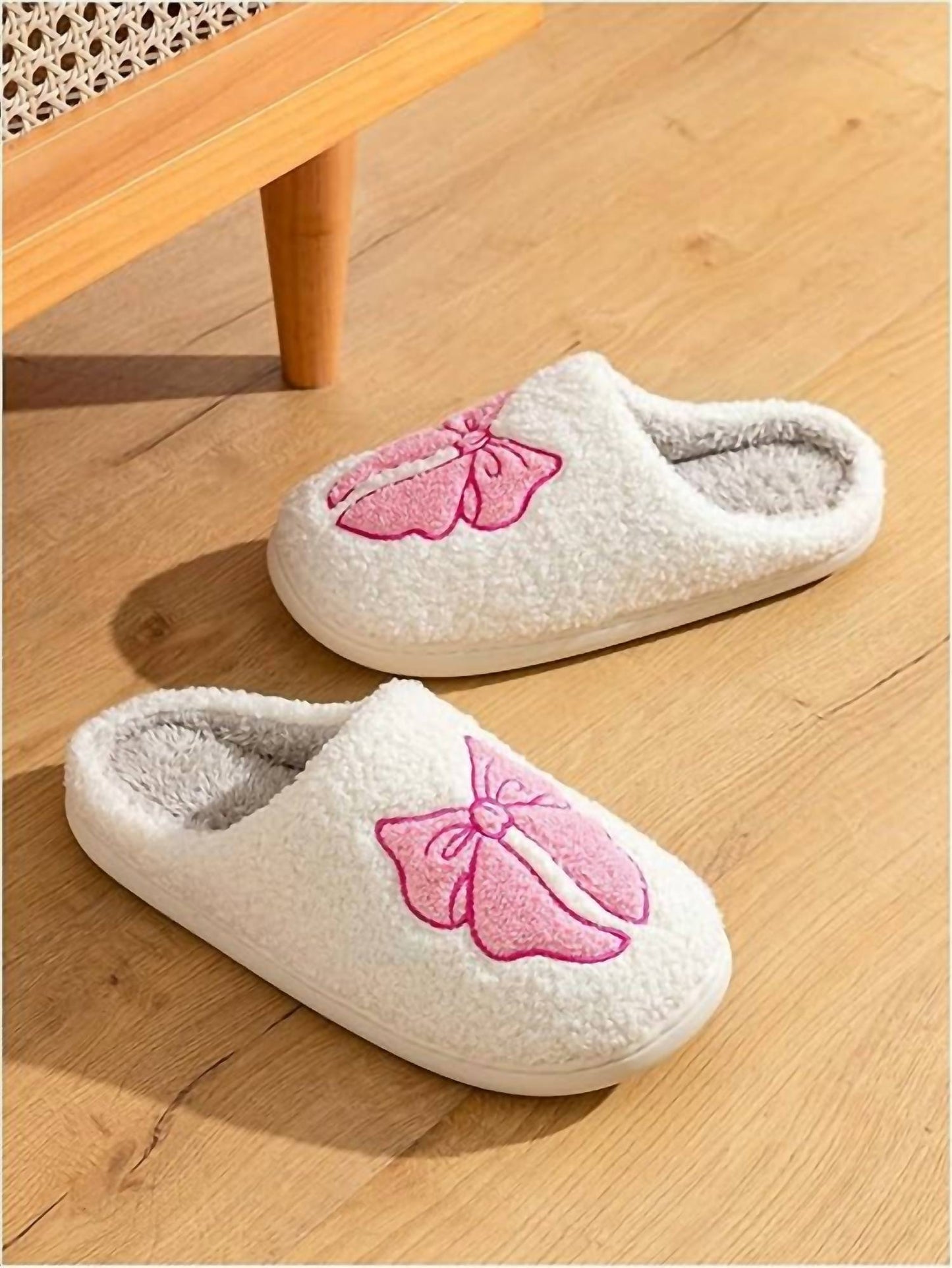 Gabby - Women's Cozy Bow Slippers