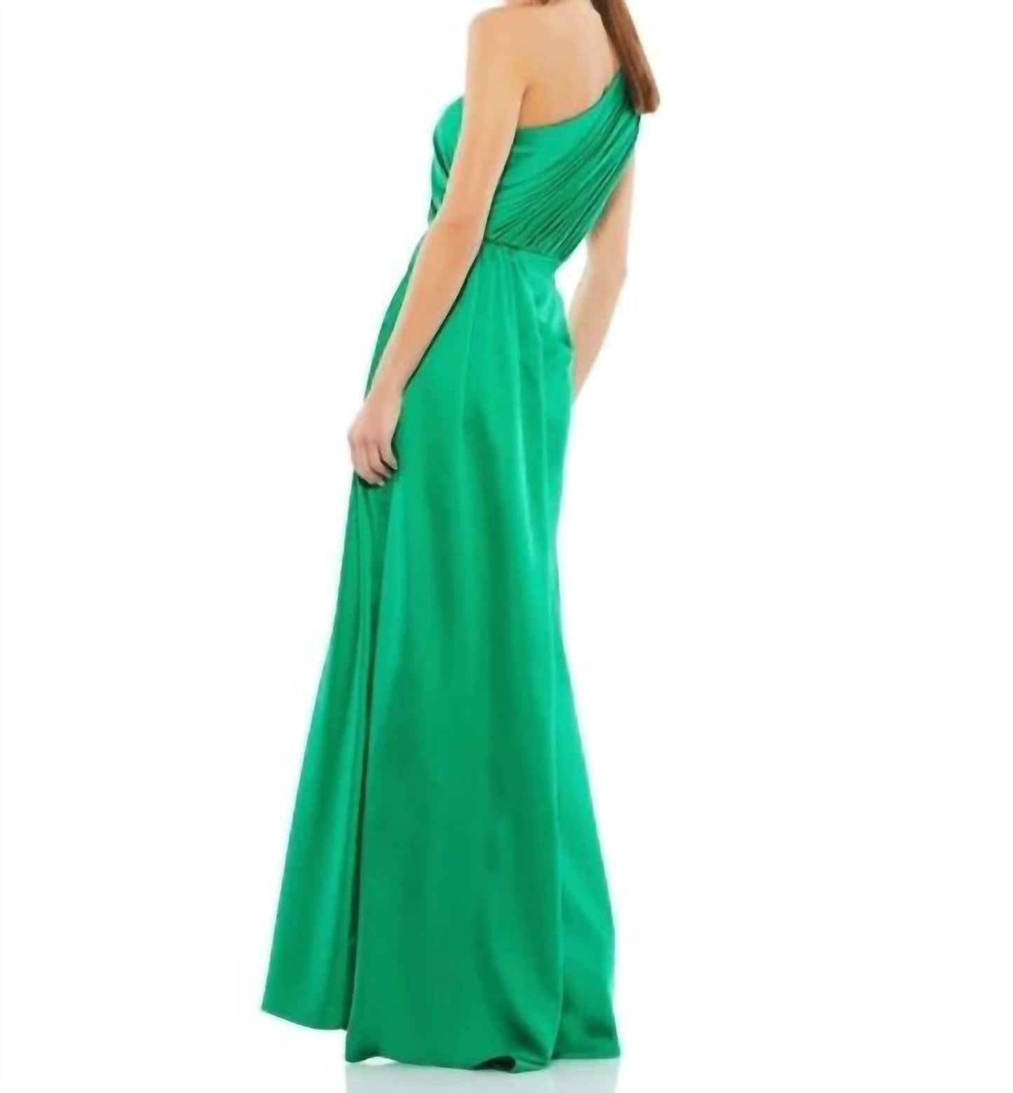 Mac Duggal - Draped One Shoulder Satin Gown