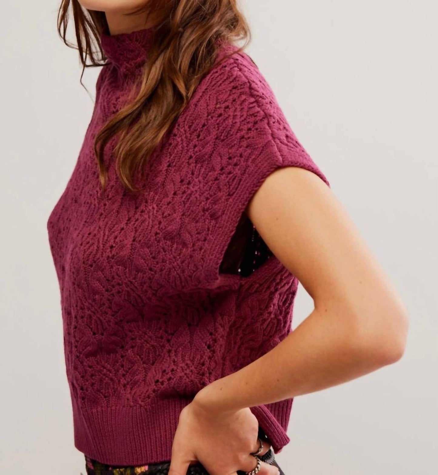 Free People - Vickie Mock Neck Sweater