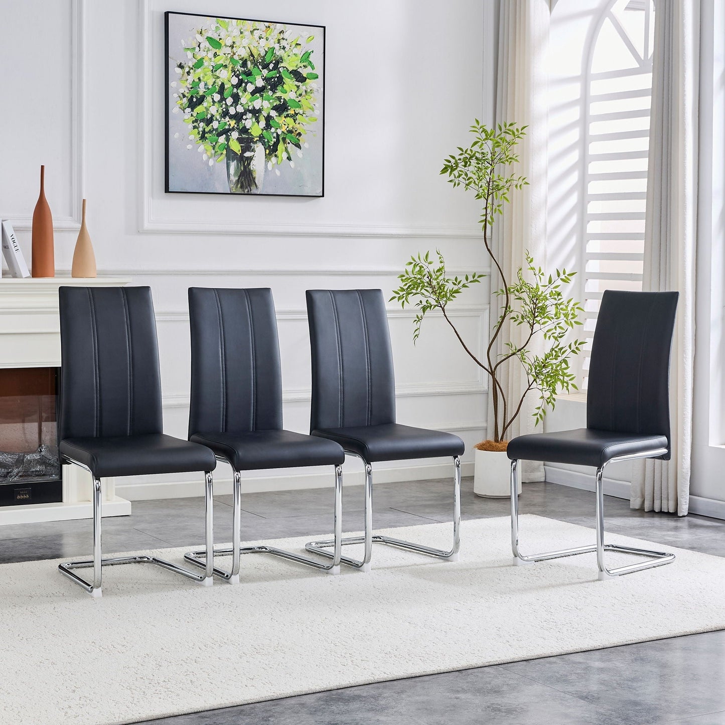 Modern Upholstered Dining Chairs for Dining Room