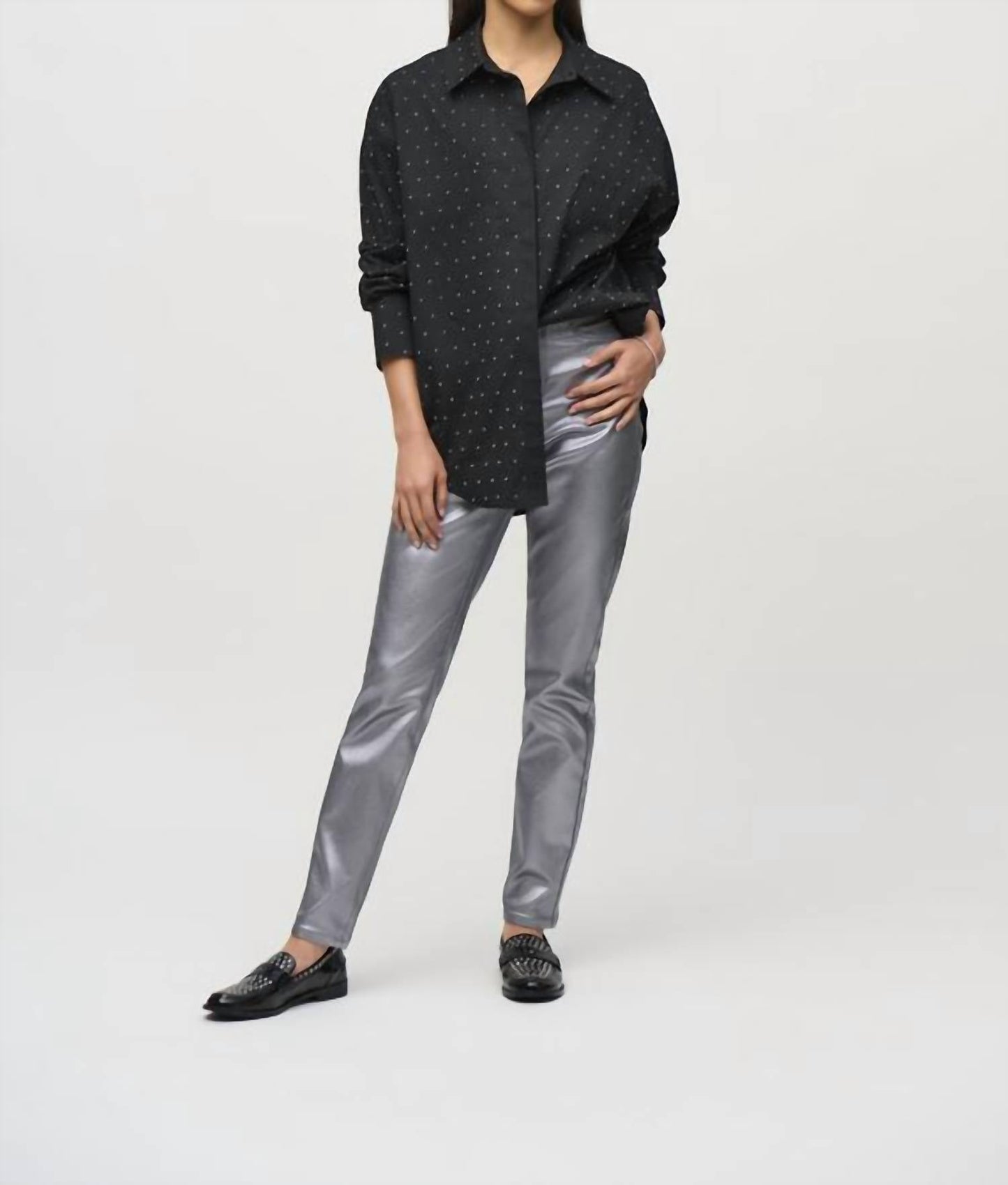 Joseph Ribkoff - stretch cotton blouse