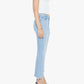 Mãe - Calça Jeans Denim Insider Crop Pontuda Desfiada