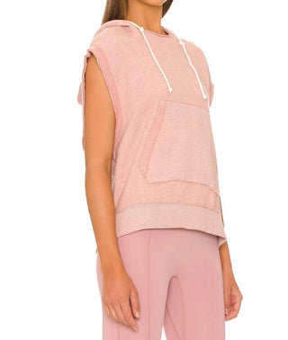 Free People - Moletom com capuz sem mangas Donny