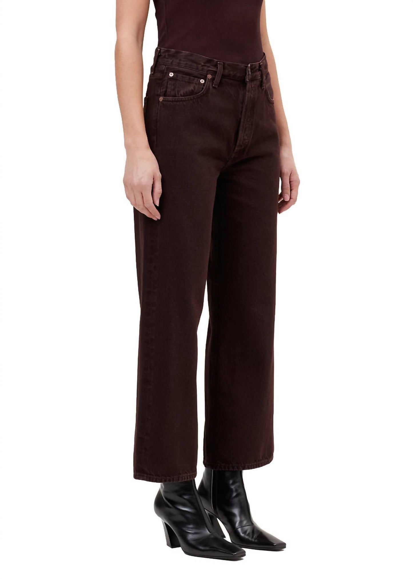 Agolde - Ren High Rise Wide Leg Jeans