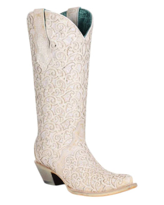 Corral - Botas femininas com sobreposição e bico fino